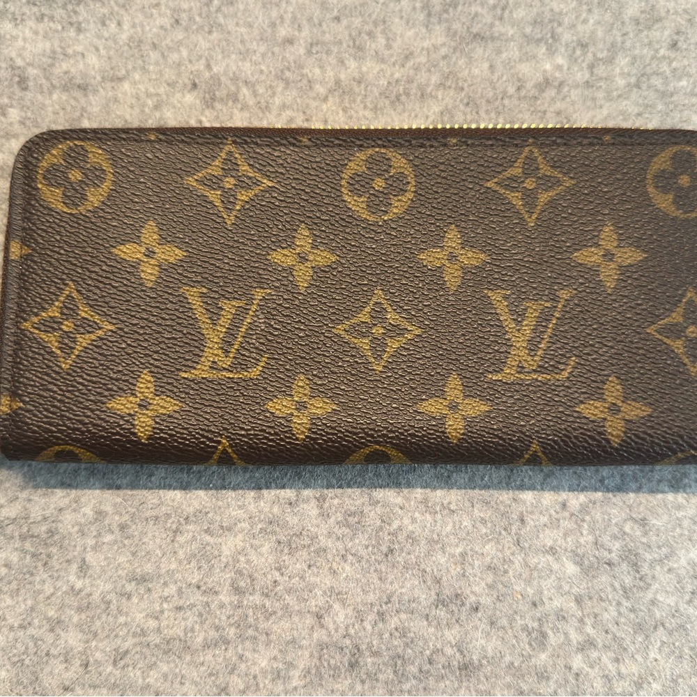 Louis Vuitton Brown and Gold Monogram Clutch